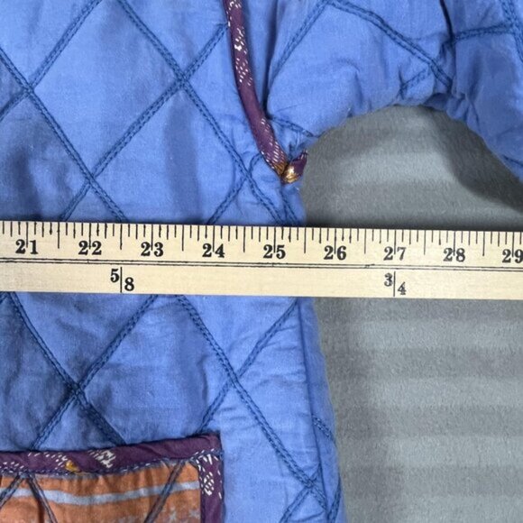 NWT Free People Jacket Womens Large Winnie Quilted Dutch Boho Patchwork Pockets - Picture 11 of 13